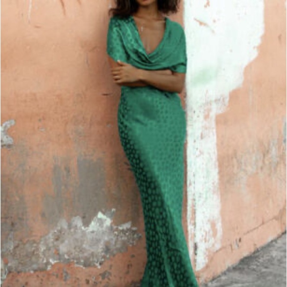 Rat and Boa Odessa Green Dress